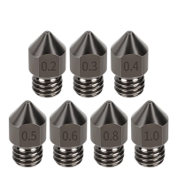 2 Stück 0,8mm Creality Düse aus gehärtetem Stahl 3D Drucker MK8 Nozzle. Hardened Steel Nozzle