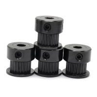 GT2 Pulley 16 oder 20 Zähne in Schwarz für 3D...