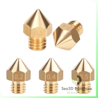 5 Stück MK8 Creality & Tronxy Düse breiter Kopf 0,4mm 3D Drucker Nozzle 1,75mm MK8 Ender