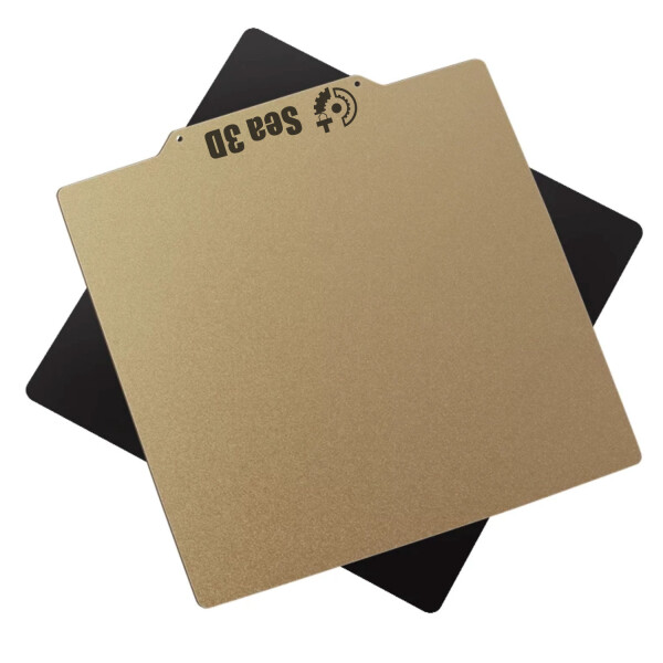 Magnetische PEI Bauplatte Für 3D-Drucker – 200x200 Mm, Doppelseitig, Federstahl Mit Magnetbasis
