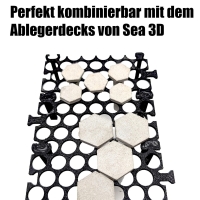 25/50/100 Ablegersteine für Korallen, abgesandet, verschiedene Durchmesser Meerwasser