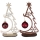 2 Stück Tannenbaum aus Holz Adventsdeko mit gravierter Christbaumkugel Weihnachtsdeko